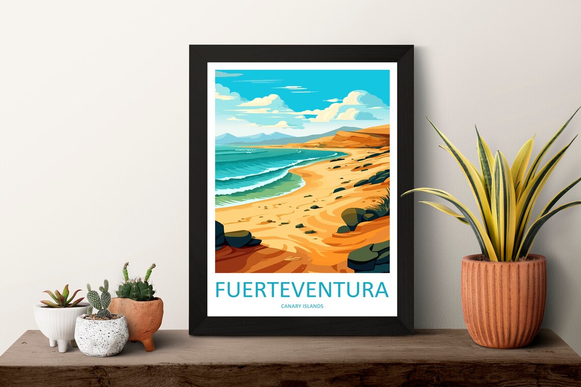 Fuerteventura Travel Poster, Spain Wall Art - Image 3