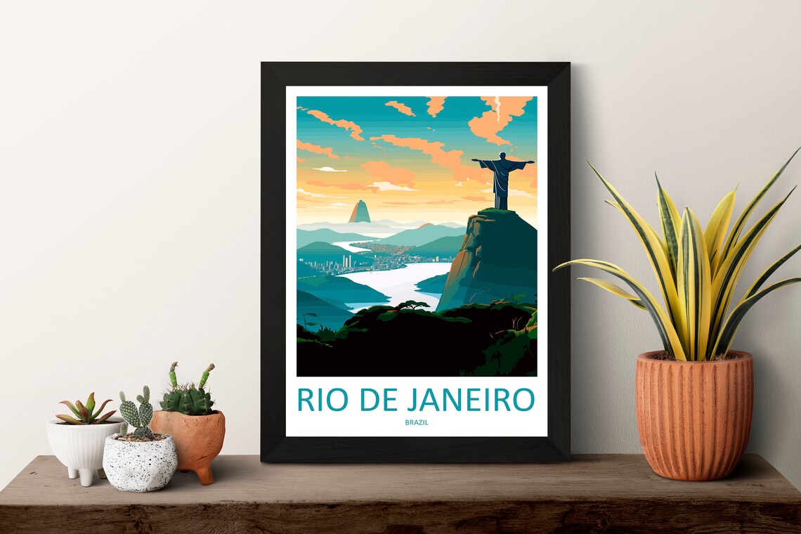 Rio De Janeiro Wall Hanging Art Print - Image 3