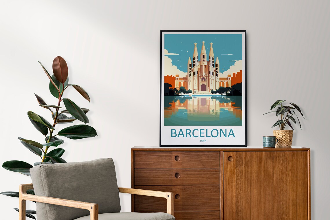 Barcelona Travel Poster, Spain Wall Decor - Image 2