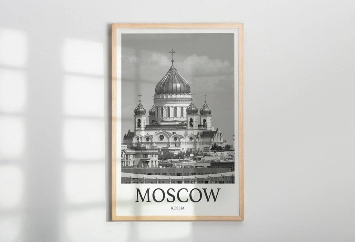 Moscow Photo Print Of Moscow Russia Travel Photo Hanging Decor Photo Travel Art Gift For Travel Artwork Wall Art Framed Photo Travel