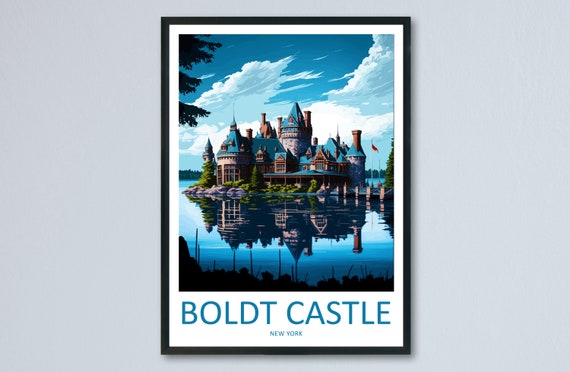 Boldt Castle Travel Print Wall Art Boldt Castle Wall Hanging Home Dcor Boldt Castle Gift Art Lovers New York State Art Gift Lover Print