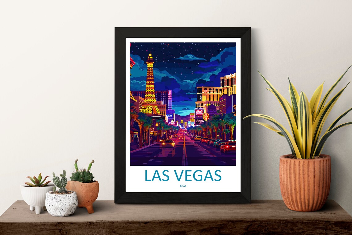 Las Vegas Travel Poster, Nevada Wall Decor - Image 3