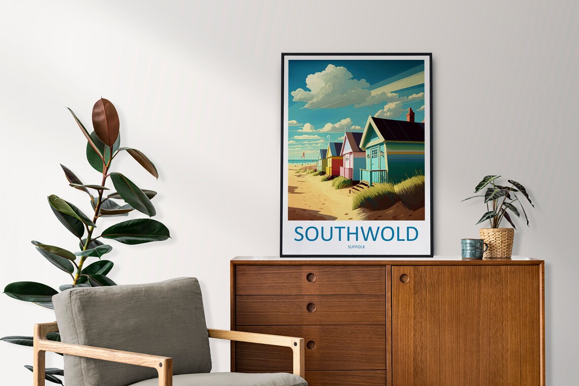 Southwold Travel Poster, England Wall Art - Image 2