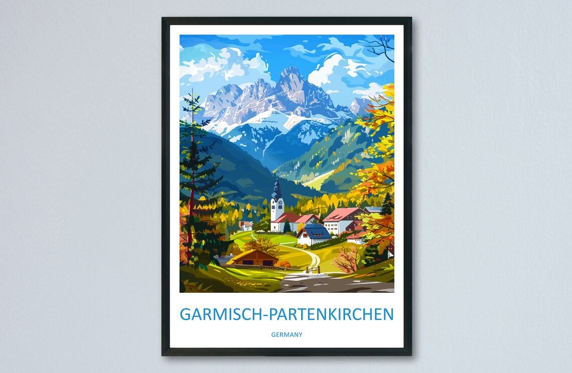 Garmisch Partenkirchen Gift Travel Poster