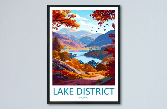 Lake District Print Lake District Home Decor Landscape Art Print Lake District Wall Art Nature Enthusiast Gift Wall Hanging Lake District