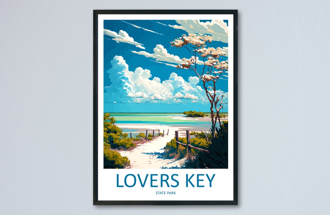 Lovers Key State Park Florida Sandy Beach Path Sand Dunes Poster