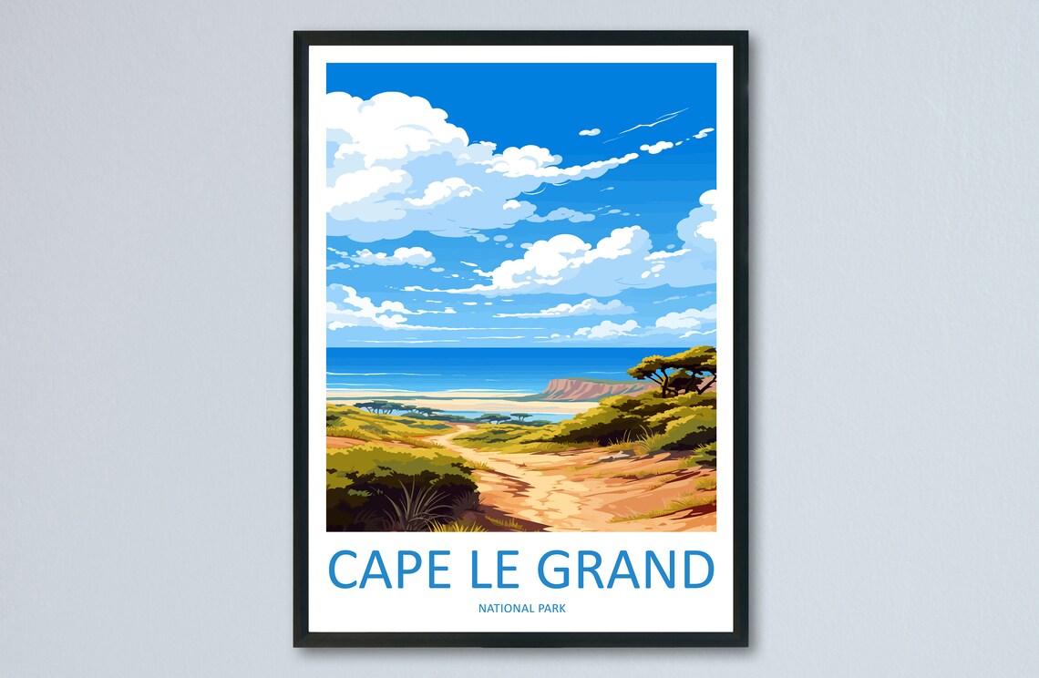 Cape Le Grand National Park Sand Dune Beach Path Travel Poster