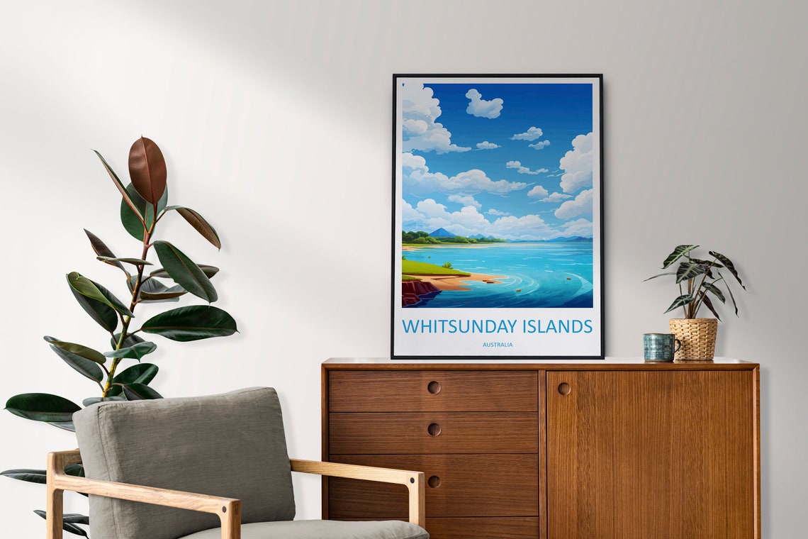 Whitsunday Islands Australia Turquoise Sea And Sandy Point Poster - Image 2