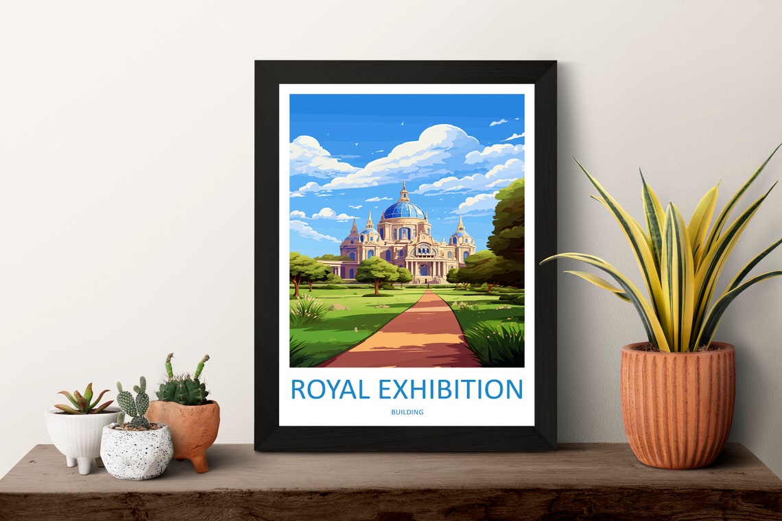 Royal Exhibition Building Melbourne Dome Australia Travel Poster - Image 3