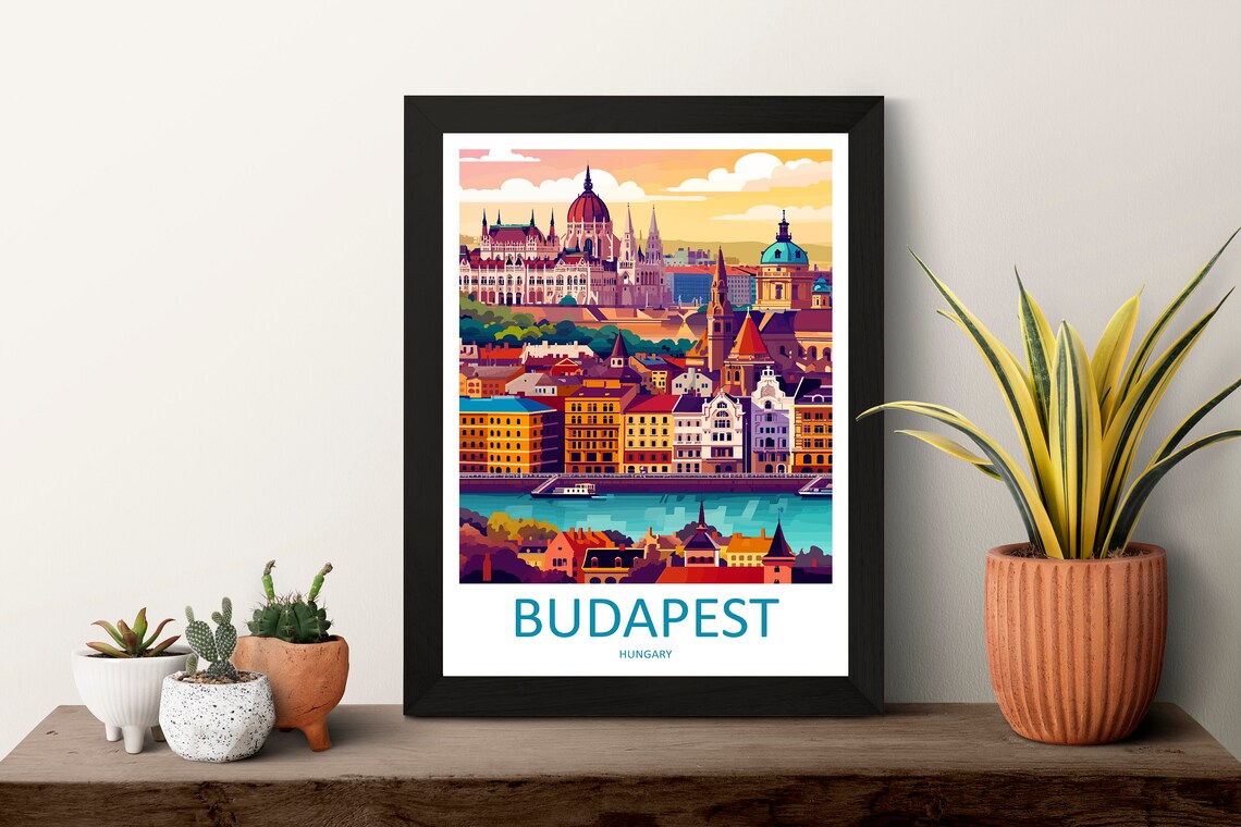 Budapest Travel Poster, Hungary Wall Decor - Image 3