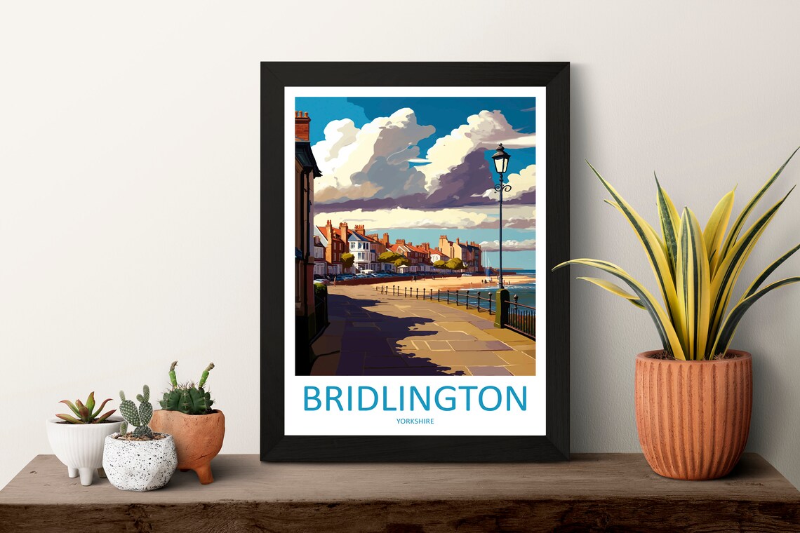 Bridlington Travel Poster, England Place Print - Image 3