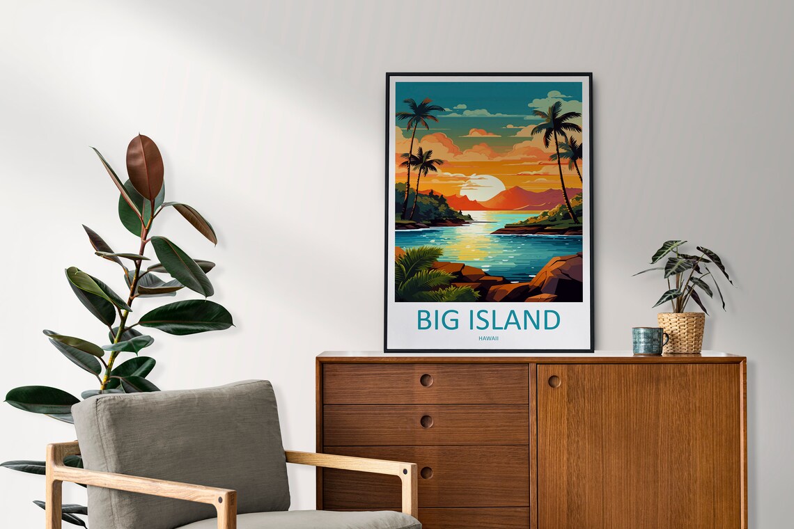 Big Island Travel Poster, Hawaii Wall Decor - Image 2