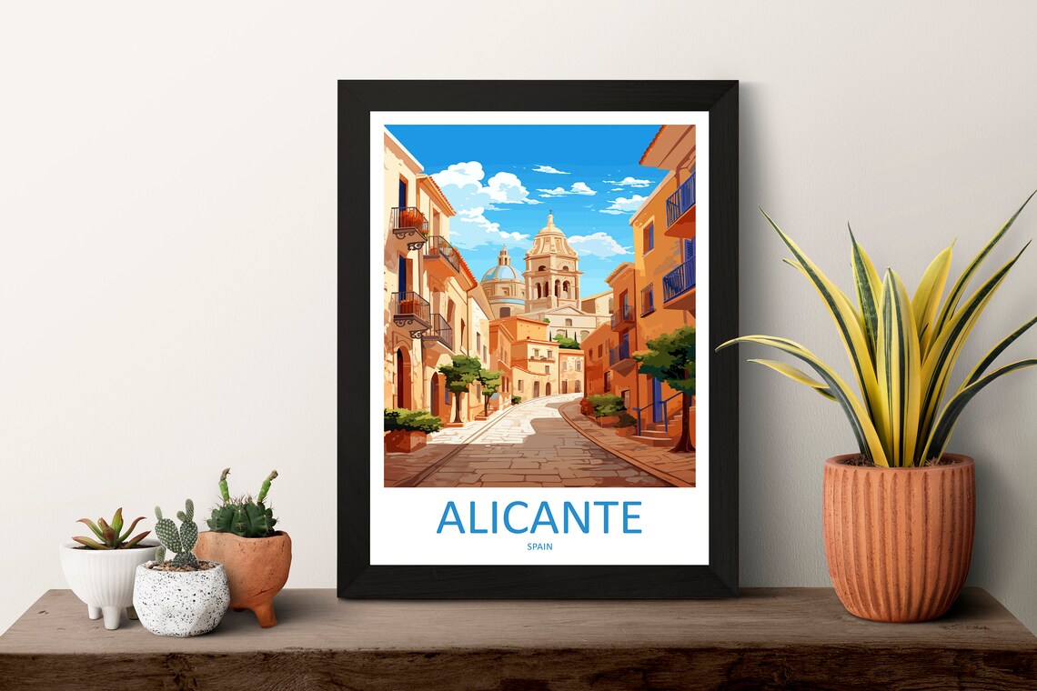 Alicante Travel Poster, Spain Place Print - Image 3