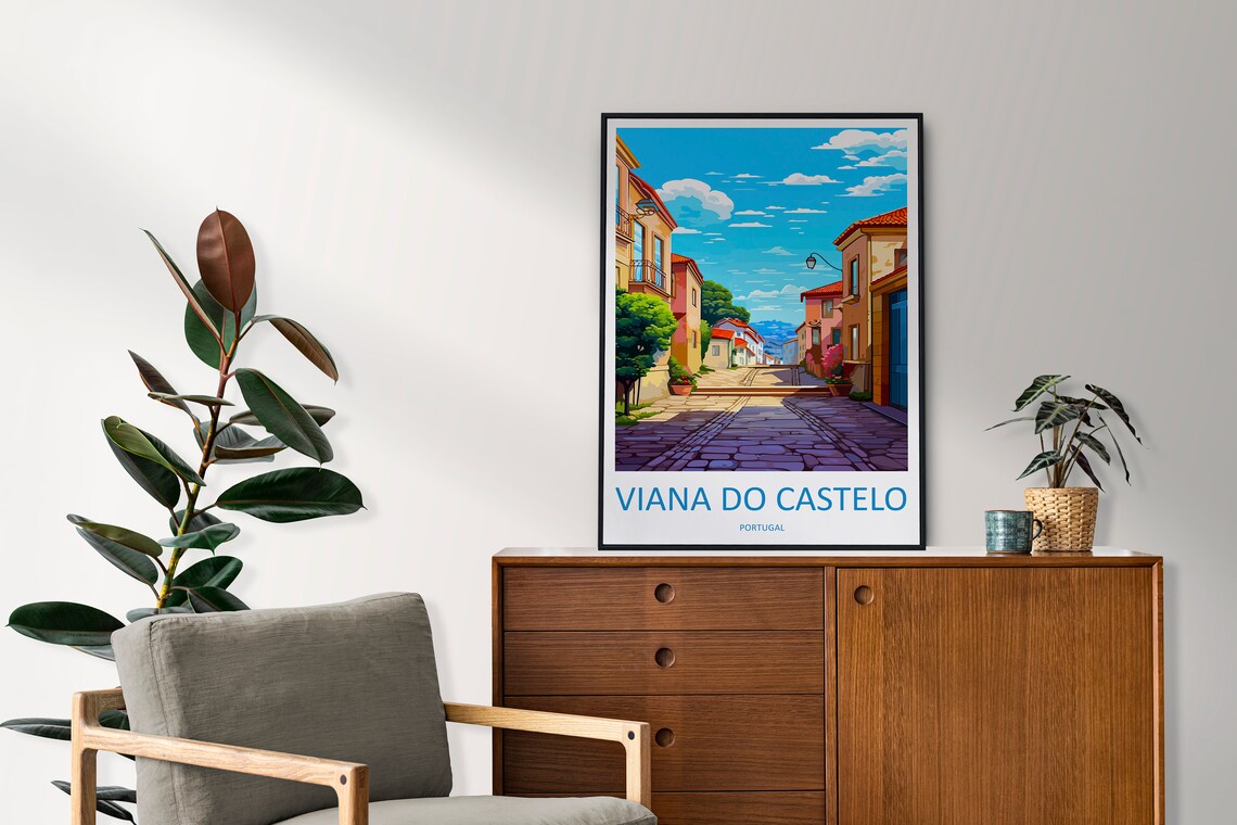 Vianna Do Castelo Travel Poster, Portugal Wall Art - Image 2