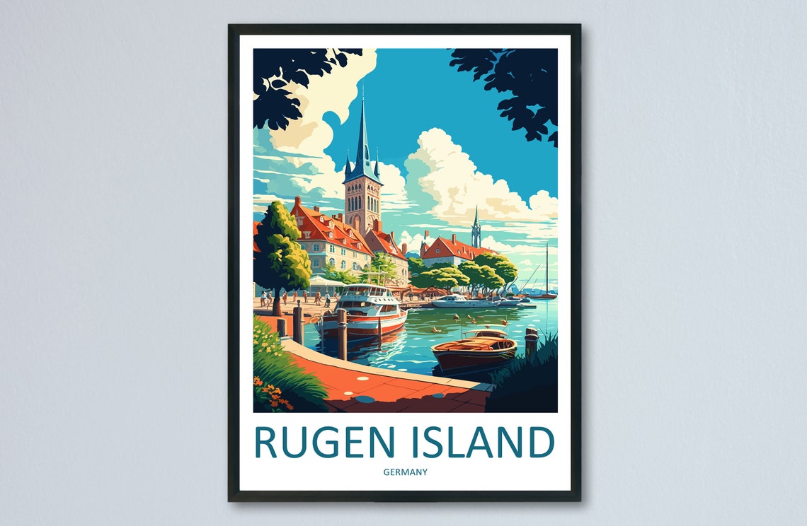 Rugen Island Travel Print Wall Art Rugen Island Wall Hanging Home Dcor Rugen Island Gift Art Lovers Germany Art Lover Gift Rugen Island Art