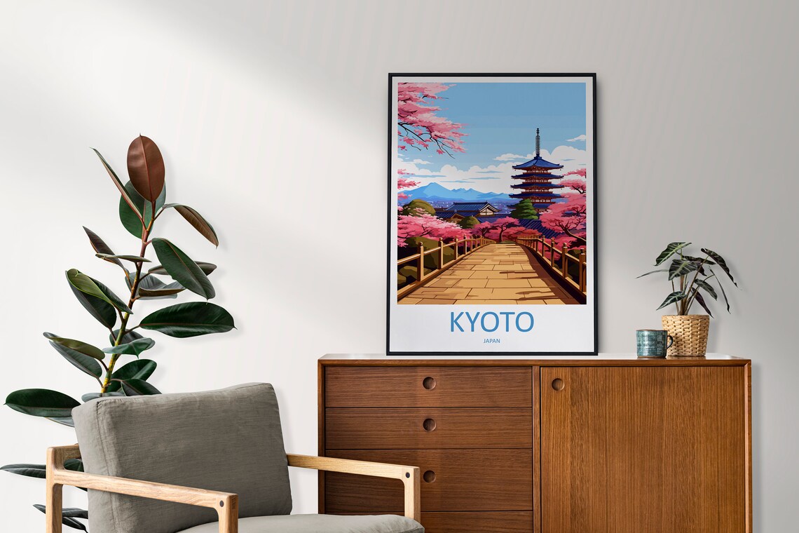 Kyoto Travel Poster, Japan Wall Art for Home Decor - Image 2