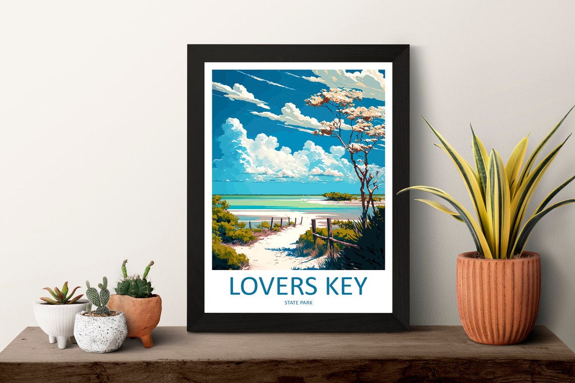 Lovers Key State Park Florida Sandy Beach Path Sand Dunes Poster - Image 3