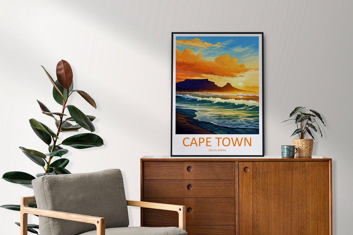Cape Town Travel Poster, South Africa Wall Decor - Image 2