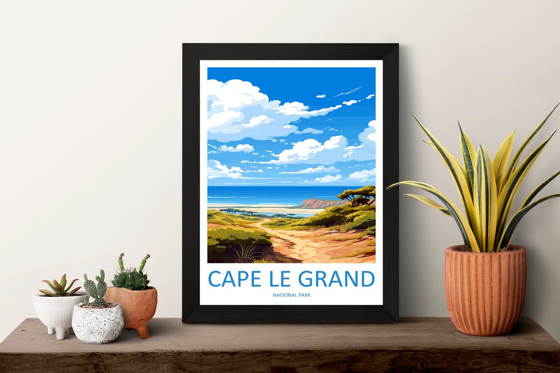 Cape Le Grand National Park Sand Dune Beach Path Travel Poster - Image 3