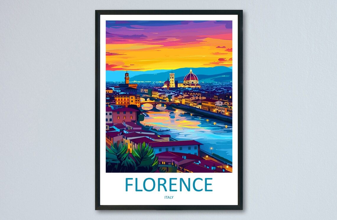 Florence Italy Wall Hanging Travel Poster