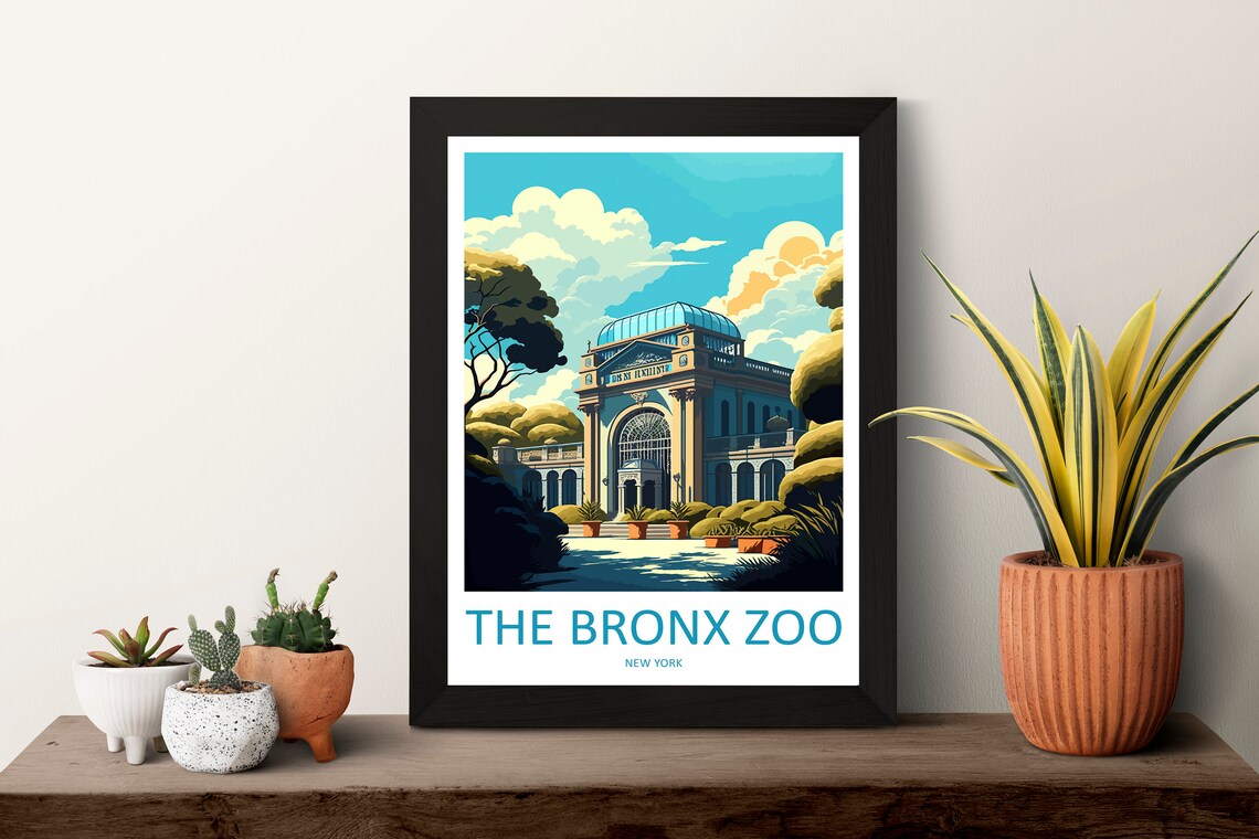 The Bronx Zoo Travel Poster, New York State - Image 3