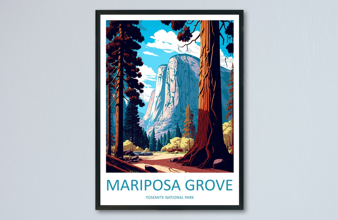 Mariposa Grove Yosemite National Park Giant Sequoia Trees Poster