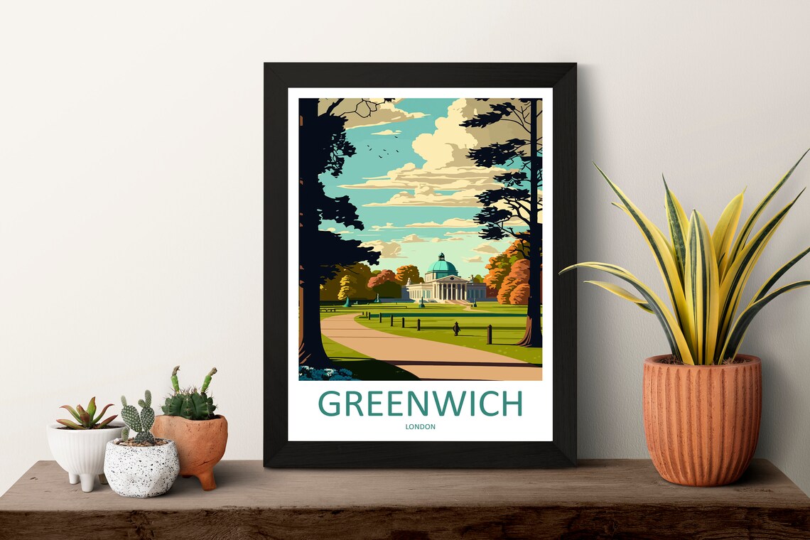Greenwich Park Travel Poster, London Wall Art - Image 3