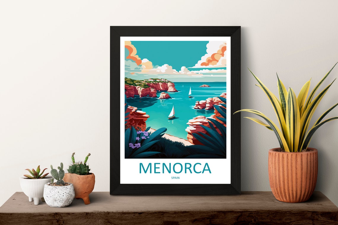Menorca Travel Poster, Spain Wall Decor - Image 3