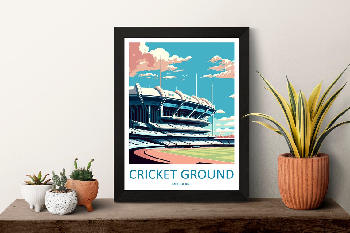 Melbourne Cricket Ground Travel Poster, Australia - Image 3