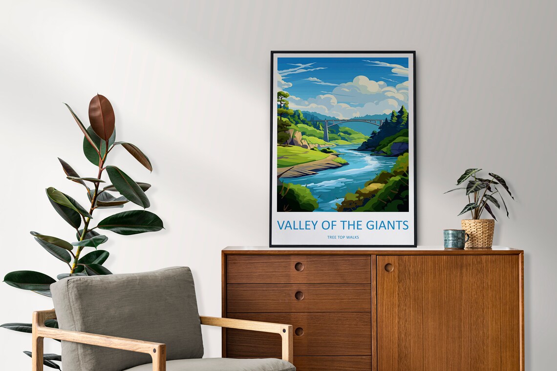 Valley of the Giants Tree Top Walk Bridge River Travel Poster - Image 2