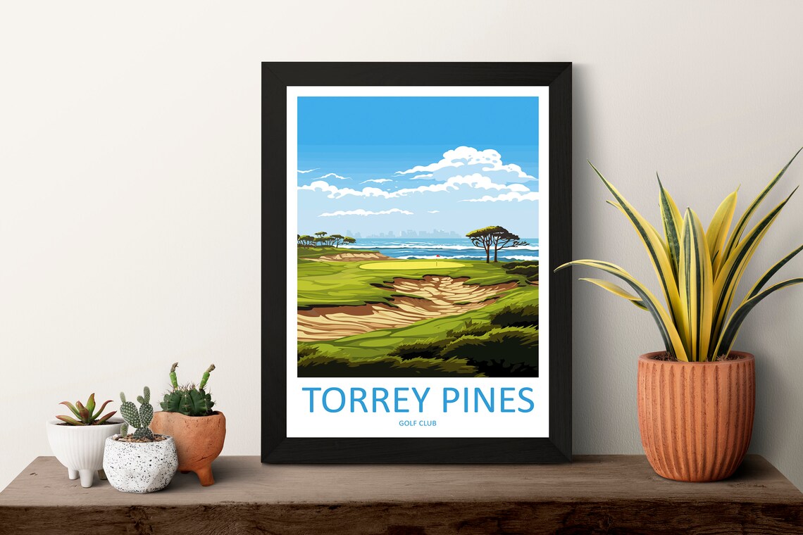 Torrey Pines Golf Course Travel Poster - Image 3