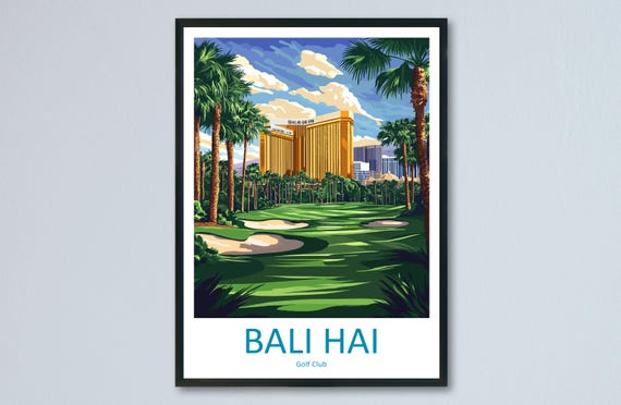 Bali Hai Golf Club Travel Poster, Las Vegas Nevada