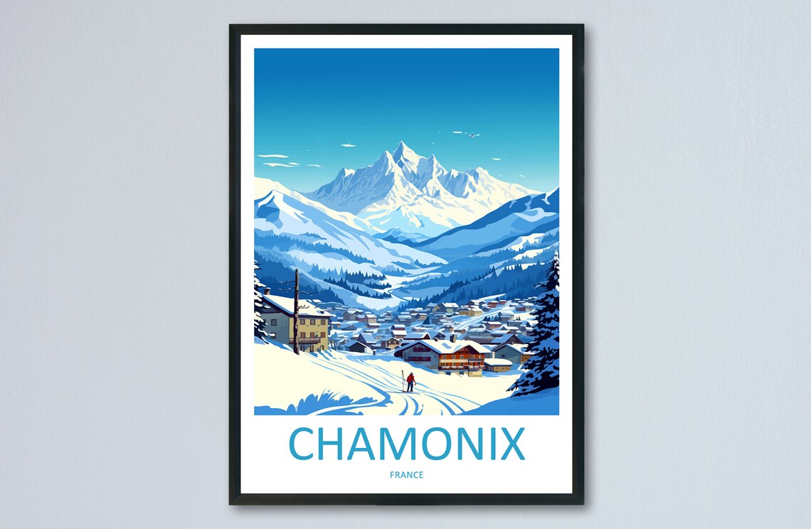 Chamonix Home Decor Gift Art Print