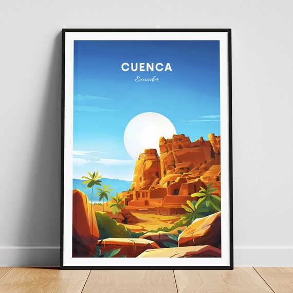 Cuenca Travel Print Ecuador Wall Art Cuenca Poster Azuay Poster Personalized Gift Poster Minimalist Poster Wedding Gift