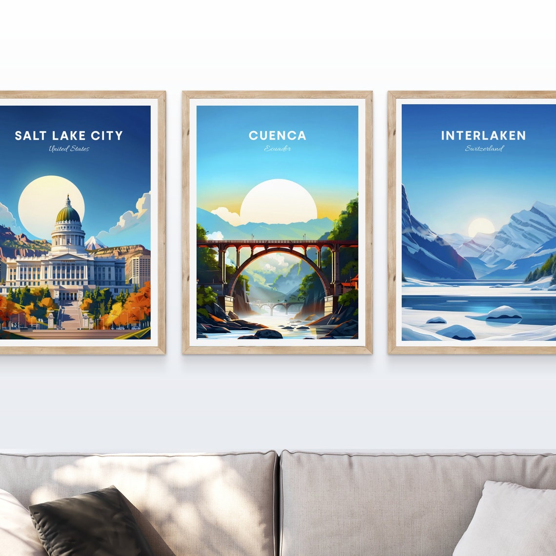 Cuenca Travel Print Ecuador Wall Art Cuenca Poster Azuay Poster Personalized Gift Poster Minimalist Poster Wedding Gift - Image 4