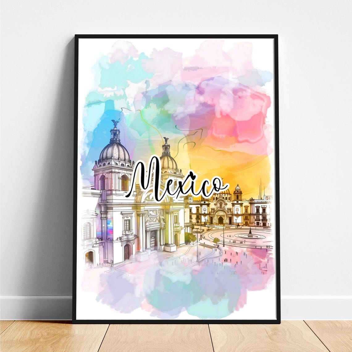 Mexico Travel Print Poster Modern