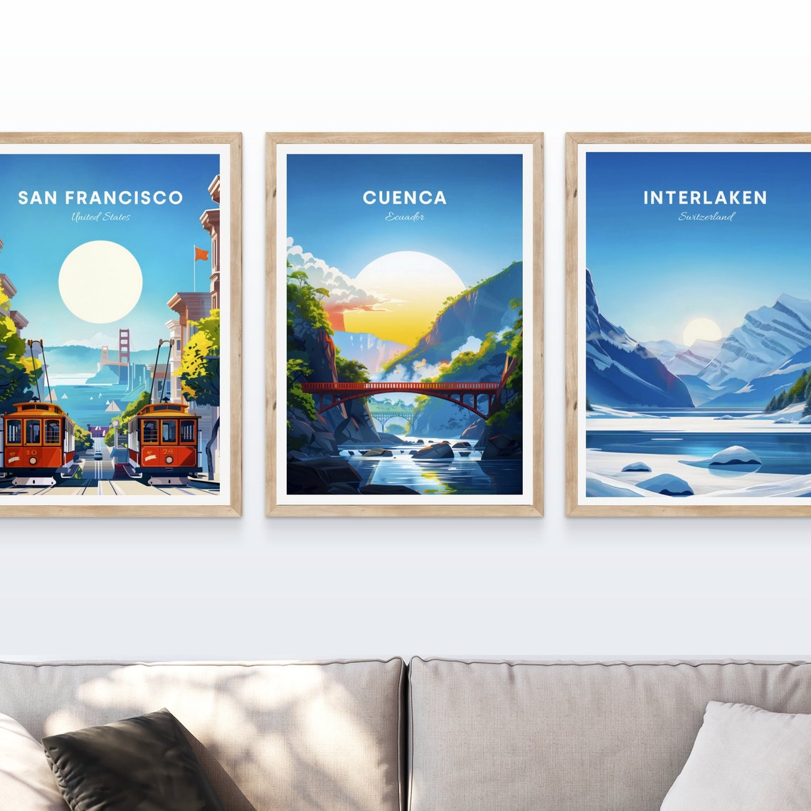 Cuenca Travel Print Ecuador Wall Art Cuenca Poster Azuay Poster Personalized Gift Poster Minimalist Poster Wedding Gift - Image 4