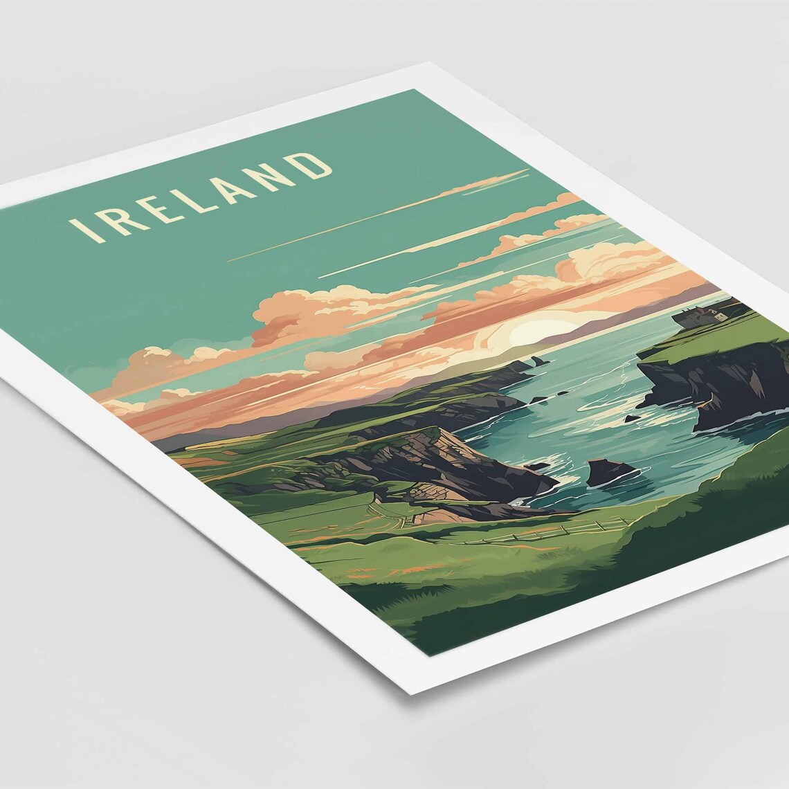 Ireland Travel Poster, European Wall Art Print - Image 2