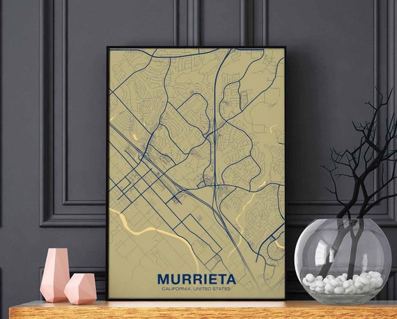 Murrieta Ca Usa Poster Color Hometown City Print Modern Home Decor Office Decoration Wall Art Dorm Bedroom Gift