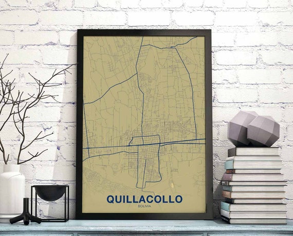 Quillacollo Bolivia Poster Color Hometown City Print Modern Home Decor Office Decoration Wall Art Dorm Bedroom Gift
