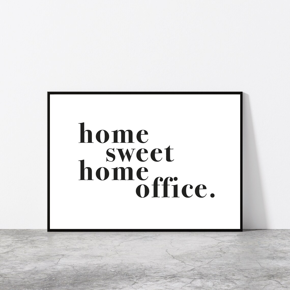 Home Sweet Home Office Quote Wall Art Print, Typography - Image 2
