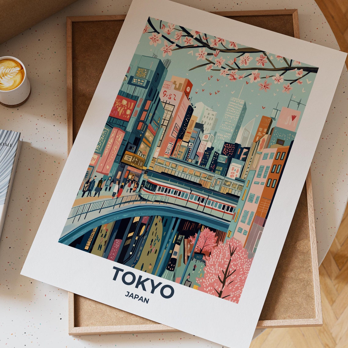 Tokyo Travel Poster Tokyo Poster Tokyo Travel Print Tokyo City Print Travel Print Travel Poster Tokyo Wall Decor Japan Poster