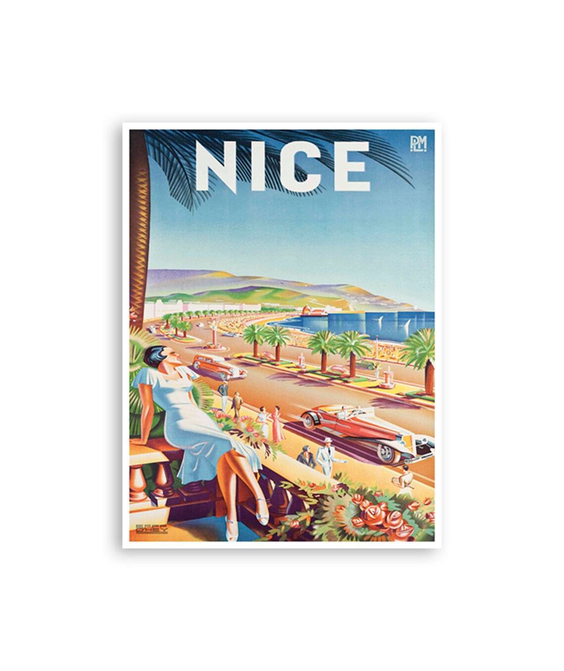 France Vintage Travel Poster, French Home Decor Art Print