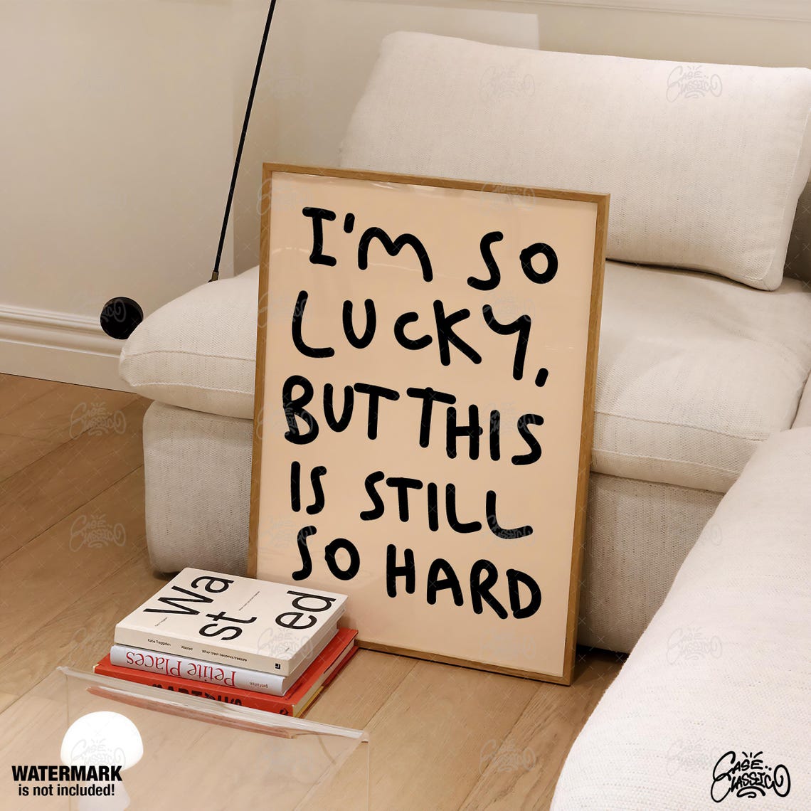 I'm So Lucky But This Is Still So Hard Brutally Honest Quote Poster