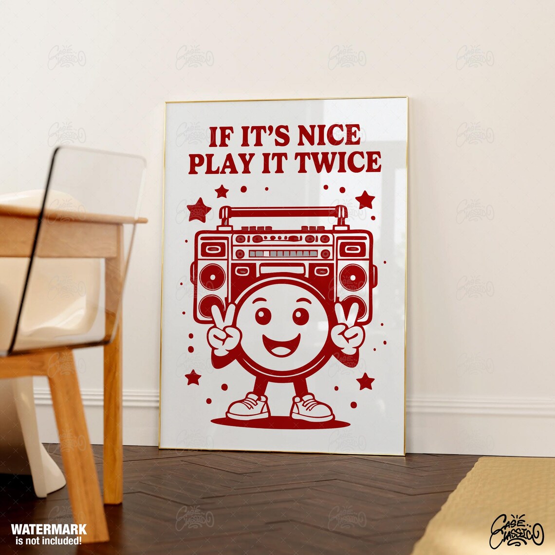 If Its Nice Play It Twice Funny Quote Art