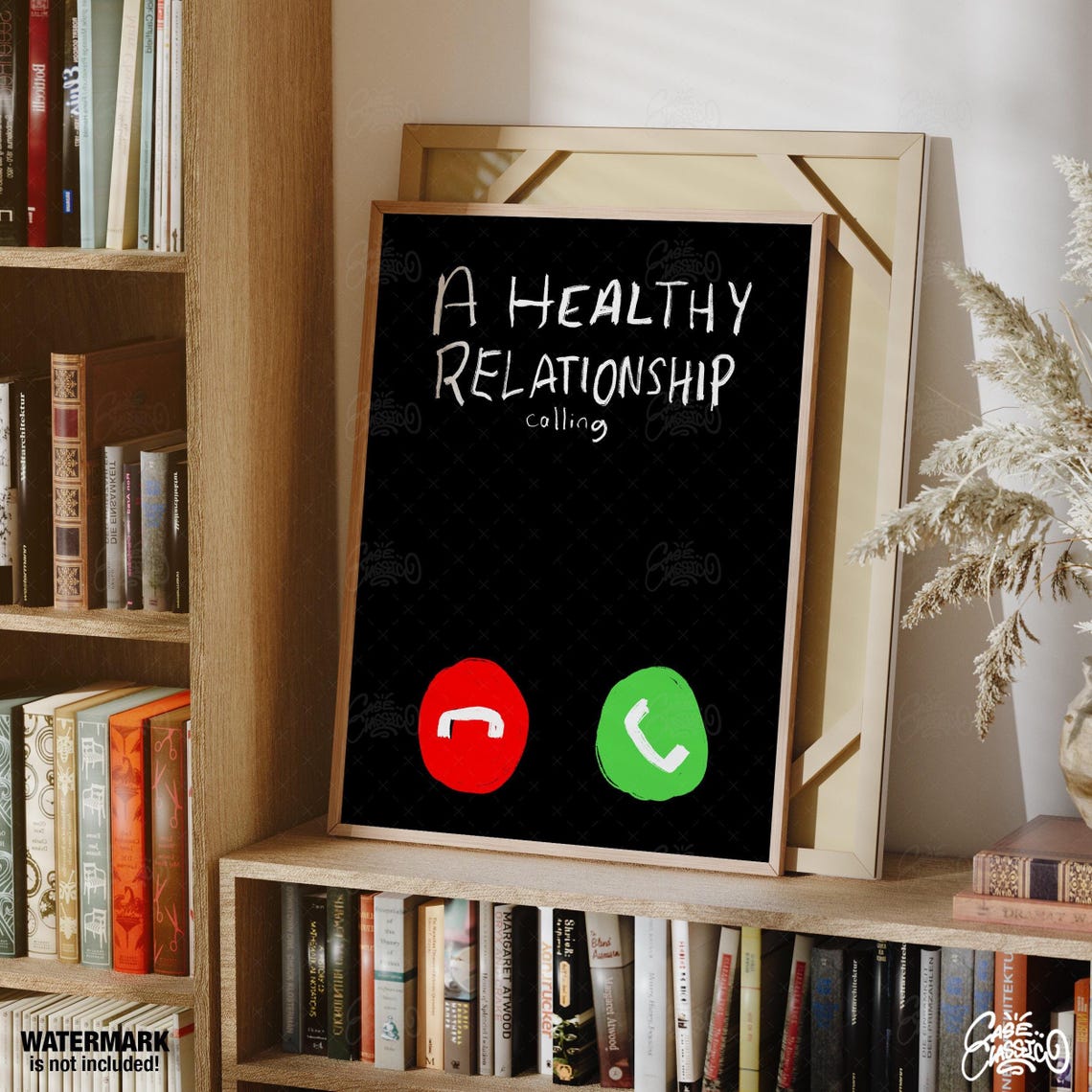 A Healthy Relationship Calling Funny Smartphone Screen Poster