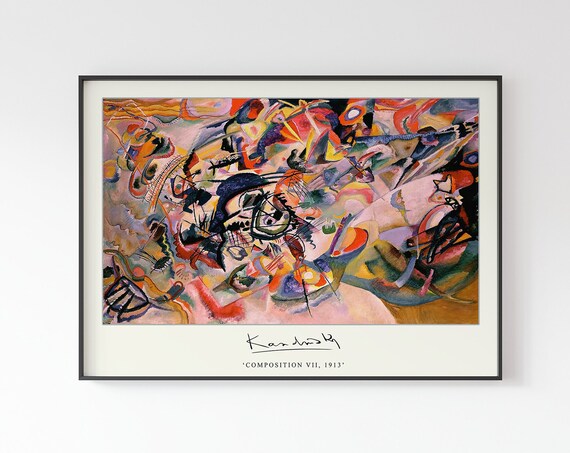 Kandinsky Composition VII 1913 Abstract Expressionist Poster