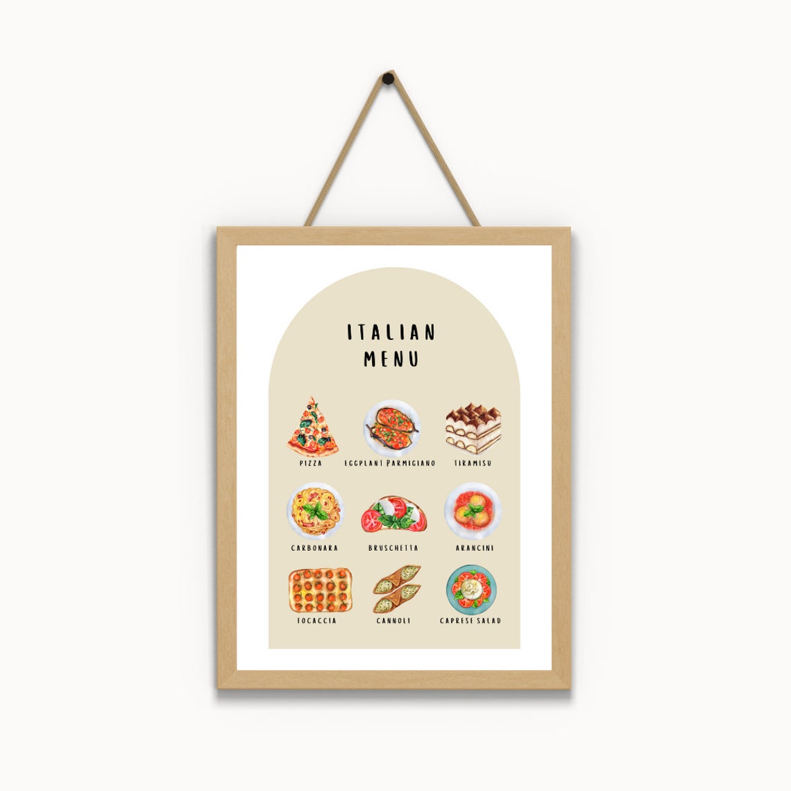 Italian Menu Pretend Play Poster for Kids Play Kitchen and Restaurant - Image 3
