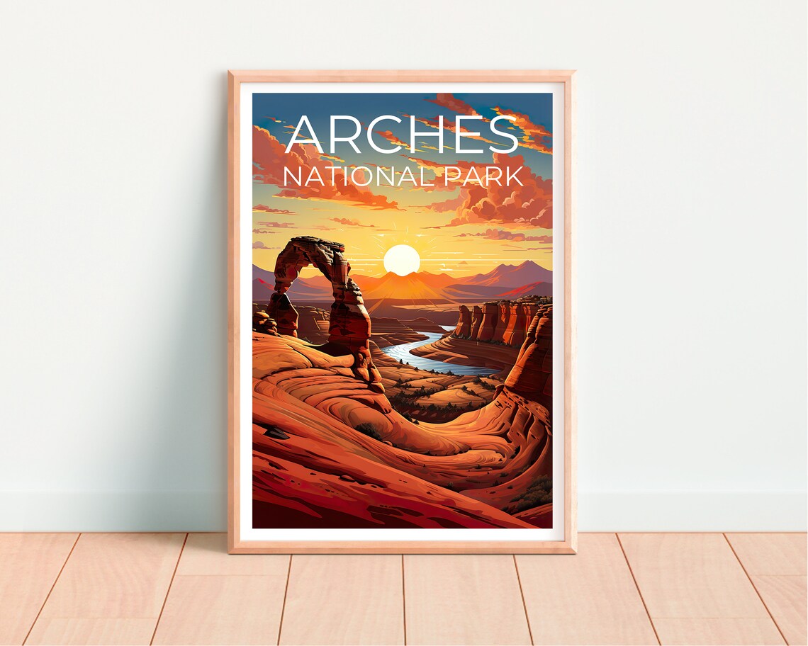 Delicate Arch Arches National Park Travel Poster - Image 4
