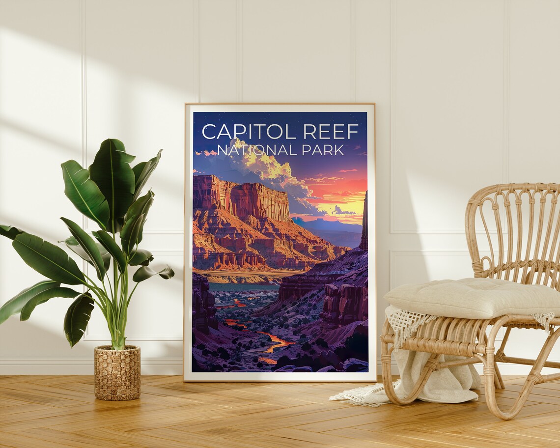 Capitol Reef National Park, Utah Travel Poster - Image 2